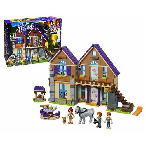 Конструктор Friends Дом Мии, 796 деталей конструктор lepin 3020 френдс дом мии 796 деталей