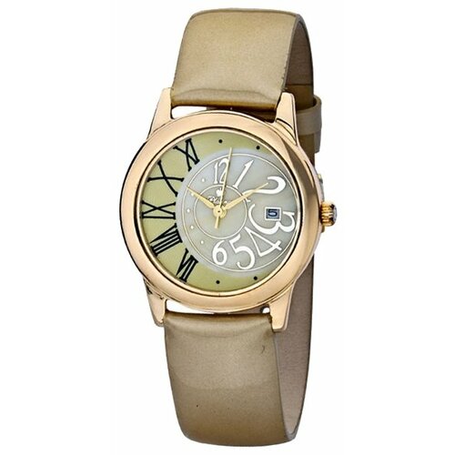 Наручные часы Platinor женские, кварцевые, корпус золото, 585 пробажелтый