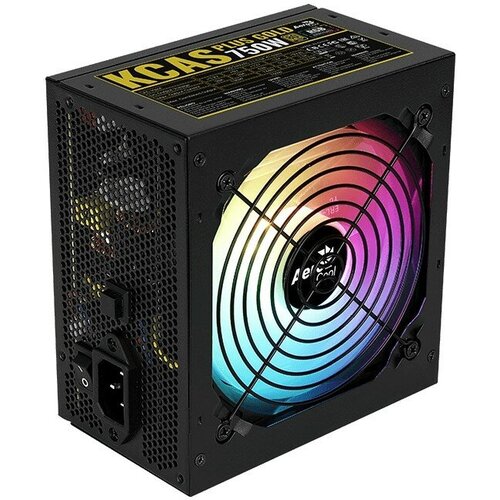 Блок питания 750Вт Aerocool KCAS Plus Gold 750G (APFC,120мм,3PCI-E,8SATA, RGB,80+Gold)