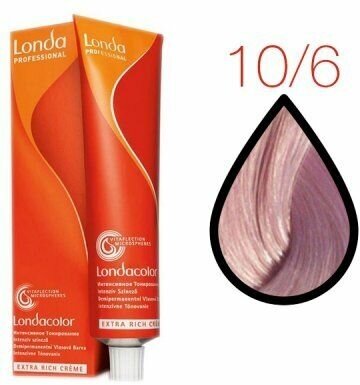 Londa Color инт.тонирование, 10/6 Яркий блонд фиолетовый, 60мл