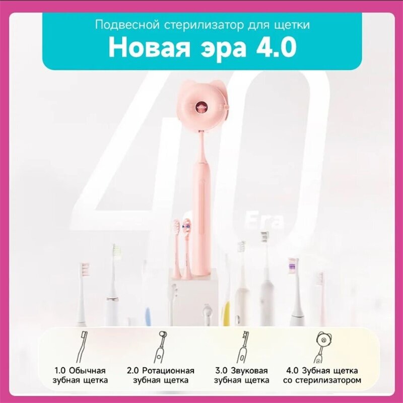 Электрическая зубная щётка Soocas D3 All-Care Sonic Electric Toothbrush Pink - фотография № 20