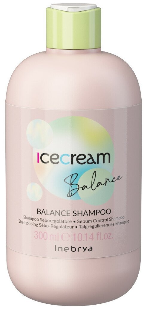 Себорегулирующий шампунь Shampoo Balance Inebrya Ice Cream, 300 мл