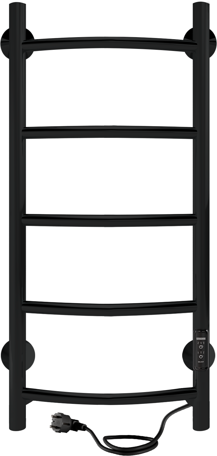 Полотенцесушитель электрический Arc Lux 70/30 таймер скрытый монтаж универсальное подключение  Черный муар INDIGO