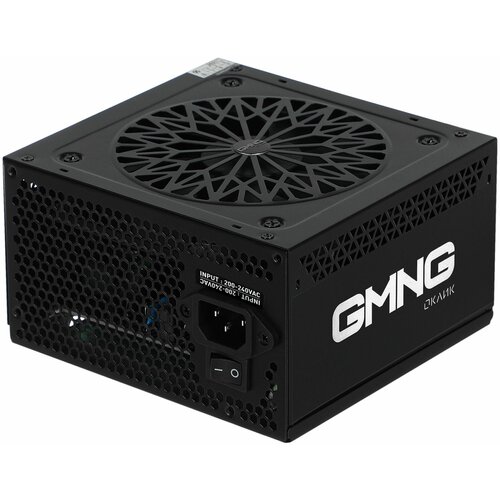 Блок питания GMNG ATX 500W PSU-500W-80+ 80+ (20+4pin) APFC 120mm fan 5xSATA RTL