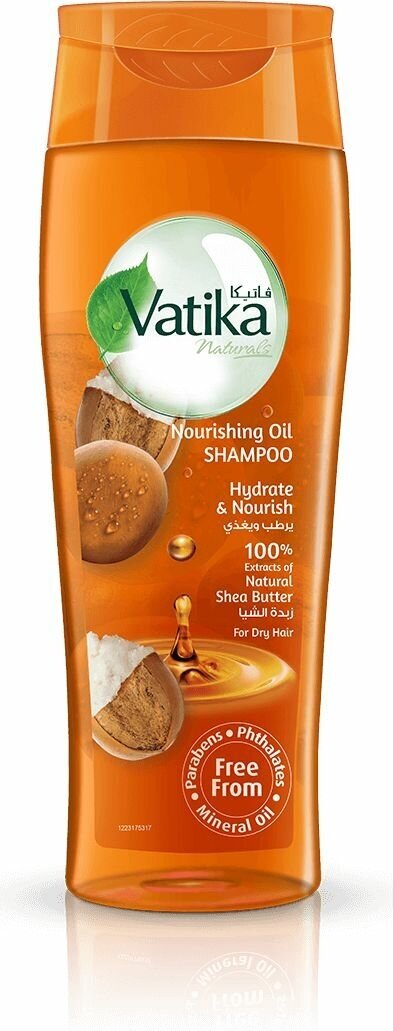Vatika Nourishing Oil Shampoo Shea Butter Шампунь с маслом Ши для сухих волос 425 мл