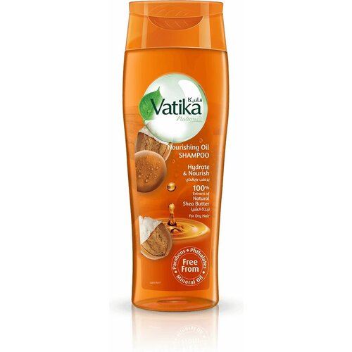 Vatika Nourishing Oil Shampoo Shea Butter Шампунь с маслом Ши для сухих волос 425 мл