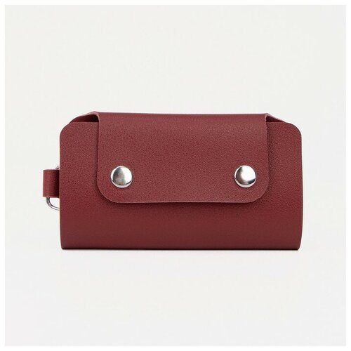 Ключница на кнопках 11 см 7 карабинов цвет красный 415₽