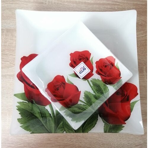 Набор тарелок квадратных 7 штук 