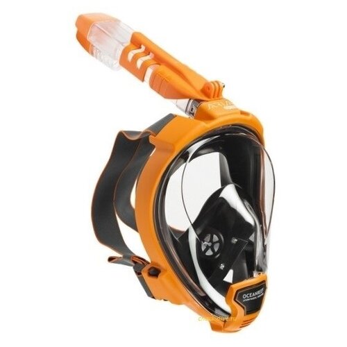 фото Полнолицевая маска для сноркелинга ocean reef aria qr+ оранжевая l/xl