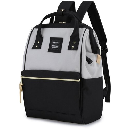 Рюкзак спинка мягкая, 40*28*17 см, 1 отделение, черный/серый HIMAWARI 212370