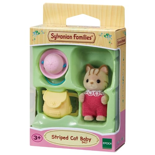 фото Sylvanian families набор "малыш полосатый котенок" 5417