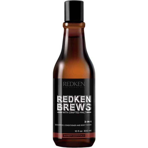 Redken Brews 3 in 1 - 3-в-1: шампунь, кондиционер и гель для душа 300 мл