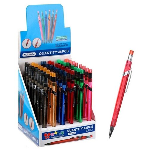 Карандаш автоматический 05 мм корпус треугольный тонированный микс 405₽