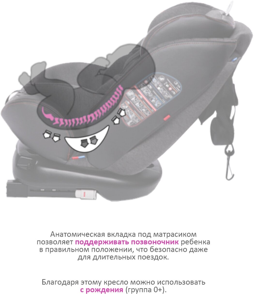 Автокресло BabyCare Shelter, цвет: светло-серый - фото №4