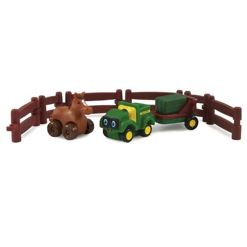 фото Игровой набор tomy трактор джонни и лошадка на ферме 377222