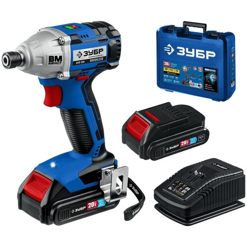 Бесщеточный винтоверт в кейсе ЗУБР Профессионал GVB-250-22 2 АКБ 2Ач 991000₽