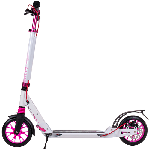 Самокат Tech Team City Scooter Disk Brake Розовый 2023 самокат снегокат 2в1 tt city scooter disk brake pink с лыжами 2023