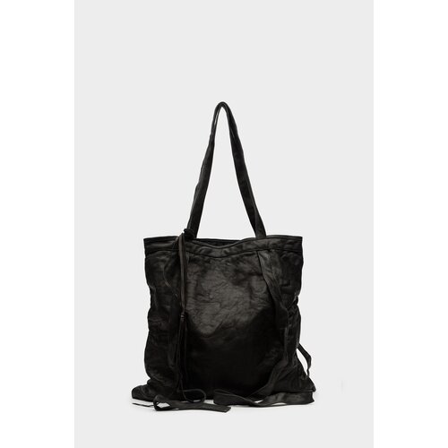 Сумка  тоут Julia Fom повседневная, натуральная кожа, черный