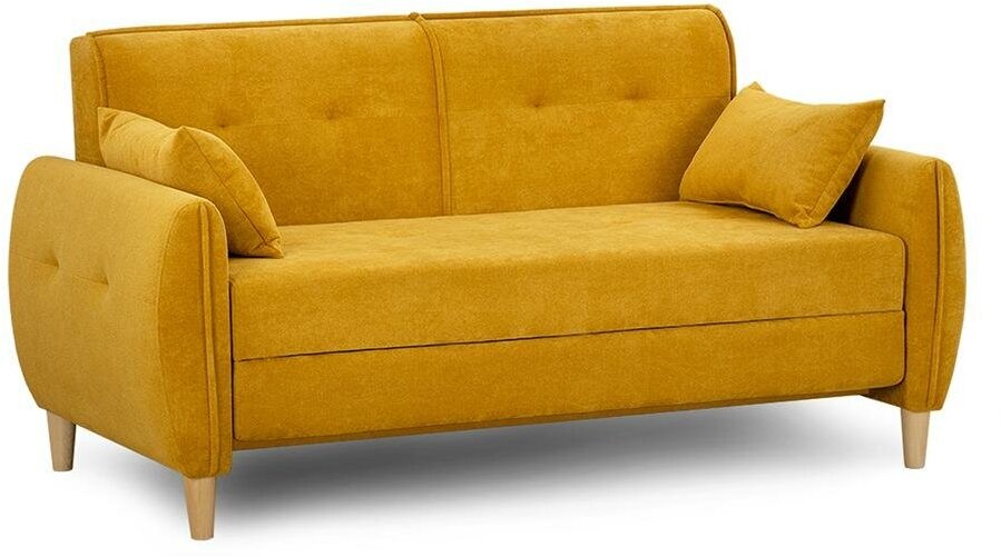 фото Диван Нижегородмебель и К Анита еврокнижка желтый 170х89х82 см