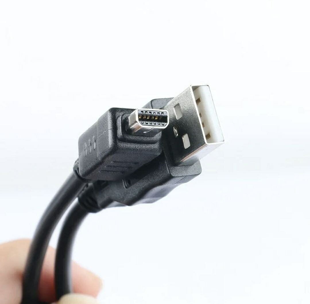 USB кабель CB-USB5 CB-USB6 CB-USB8 для фотоаппаратов Olympus 12pin/ черный Дисконт63