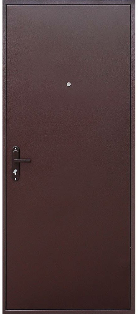 Дверь входная Прораб левая медный антик - медный антик 860х2050 мм - фотография № 3