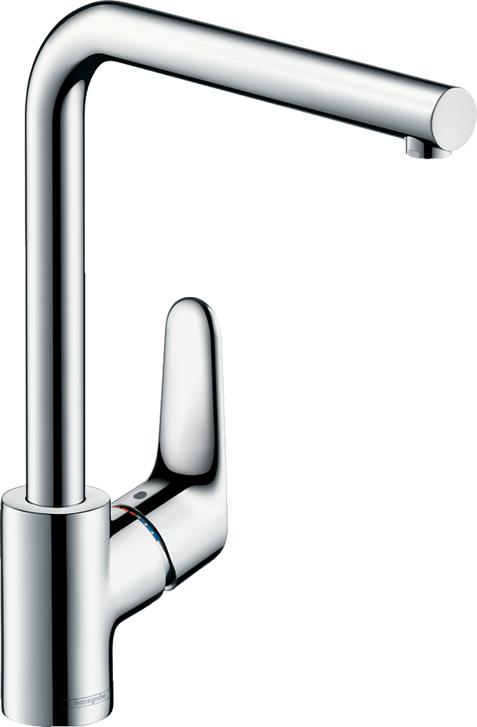 Смеситель для кухонной мойки hansgrohe Focus M41 280, с поворотным изливом 31817000, хром