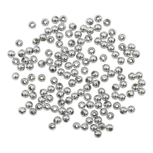 MH КР Бусины пластиковые под металл 4мм 15гр 440-20шт AstraCraft MH КР04 серебро 225₽