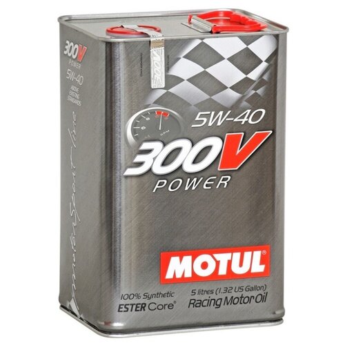 фото Синтетическое моторное масло motul 300v power 5w40 5 л