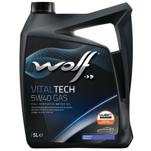 WOLF VITALTECH 5W-40 GAS SN/CF Масло моторное (5л) 8326097