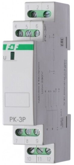 Промежуточное реле F&F PK-3P/Un12V EA06.001.010