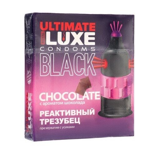 Презервативы Luxe BLACK ULTIMATE Реактивный Трезубец, шоколад, 1 шт