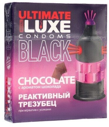 LUXE Презервативы Luxe BLACK ULTIMATE Реактивный Трезубец, шоколад, 1 шт