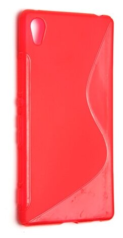 Чехол силиконовый для Sony Xperia Z3+/Z4 S-Line TPU (Красный)