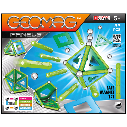 GEOMAG Panels 460-32, 32 дет. магнитный конструктор треугольники