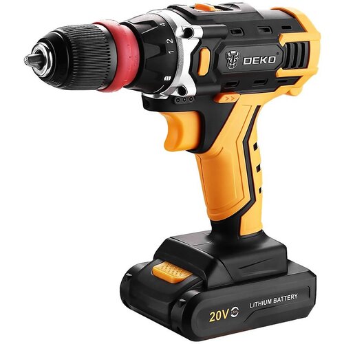 Дрель-шуруповерт Deko DKCD20FU-Li SET 3 аккум патрон быстрозажимной кейс в комплекте 063-4177 940500₽
