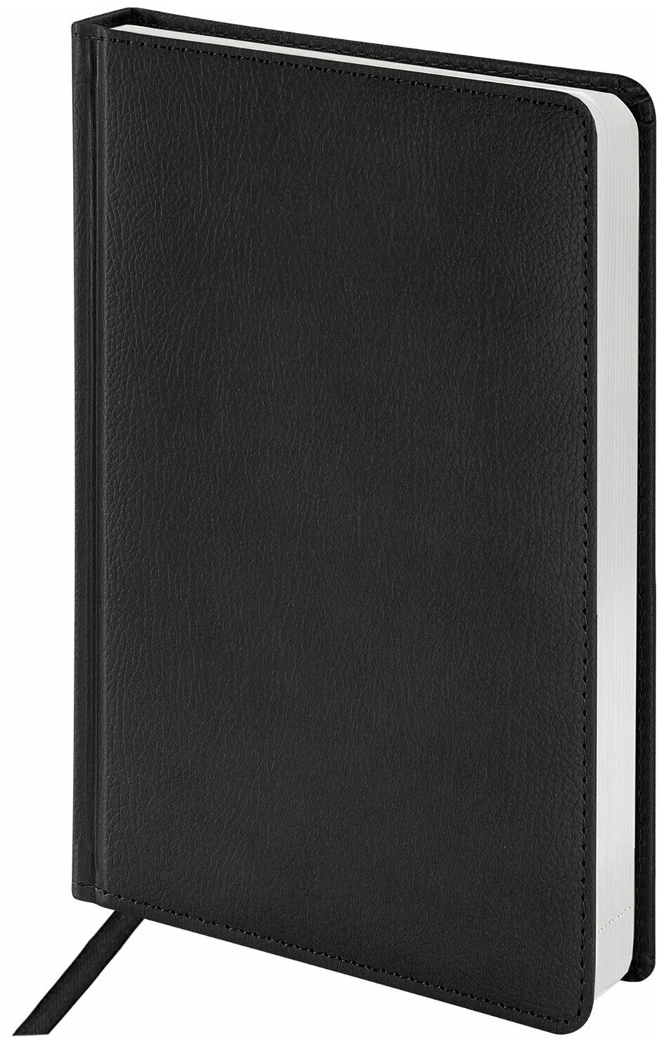 Ежедневник BRAUBERG недатированный, А5, 138х213 мм, "Favorite", под классическую кожу, 160 л., черный, 123397