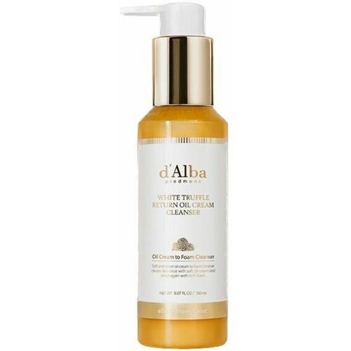 D'ALBA Масло+пенка для глубокого очищения 2 в 1 White Truffle Return Oil Cream Cleanser