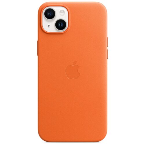 Чехол Apple iPhone 14 Plus Leather MagSafe Orange (MPPF3)
