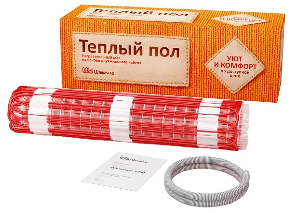 Комплект "Теплый пол" (мат) WSM 400Вт/2.70кв.м Warmstad 2206164