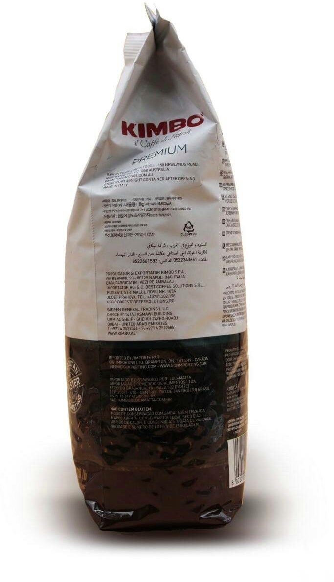 KIMBO Кофе в зернах KIMBO PREMIUM 1 кг - фотография № 9