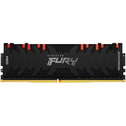 Память оперативная Kingston 8GB 3200MHz DDR4 CL16 DIMM FURY Renegade RGB оперативная память kingston fury renegade rgb 32 гб 8 гб x 4 шт ddr4 3600 мгц dimm cl16 kf436c16rbak4 32