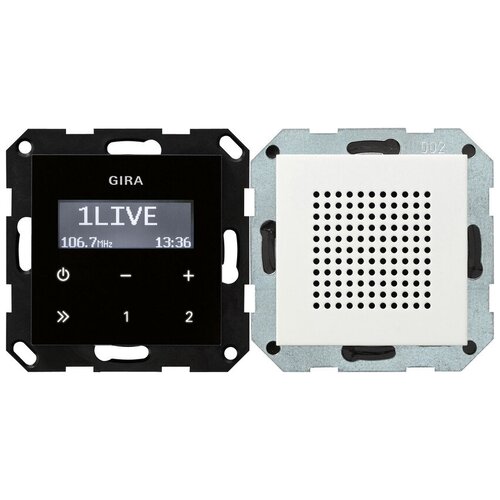 Gira Радиоприемник RDS Gira System 55 с громкоговорителем чисто-белый глянцевый 228003