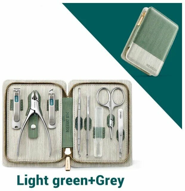 Картинки Набор инструментов Mr Green, для маникюра и педикюра, 8 предметов