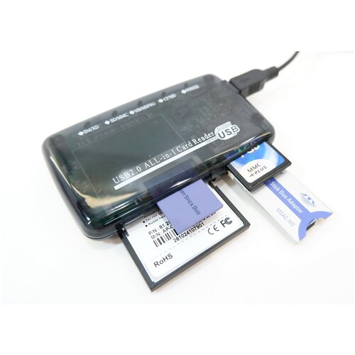 Cardreader USB 2.0 черный прозрачный ALL-in-1