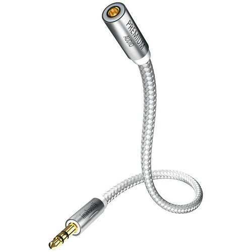 Кабель межблочный In-Akustik Premium Extension Audio Cable 3.0m 3.5mm jack<>3.5mm jack(F)+6.3 jack adapter #00410203