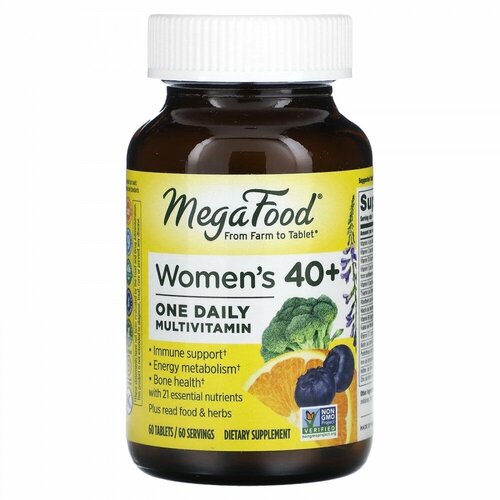 MegaFood, Women&#x27; s 40+ One Daily, 60 Tablets