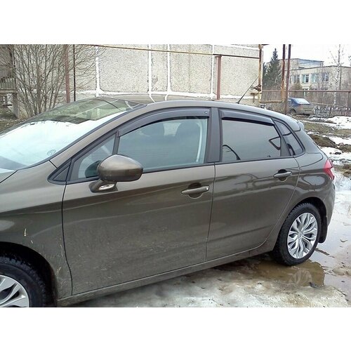 Дефлекторы окон ветровики Citroen C4 II хэтчбек с 2010г- 2700₽