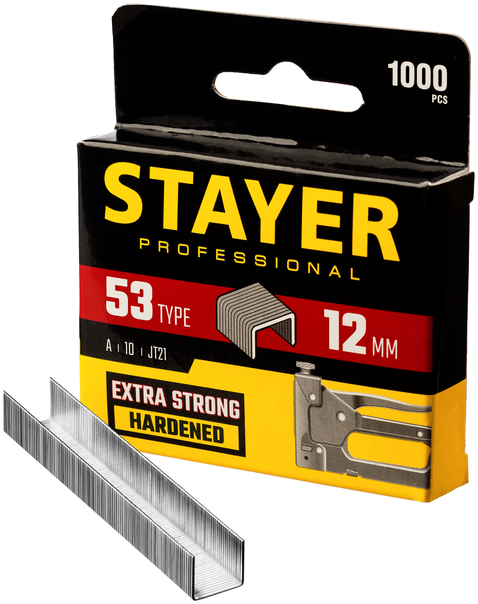 Скобы для степлера STAYER 12 мм тонкие тип 53 1000 шт. 3159-12