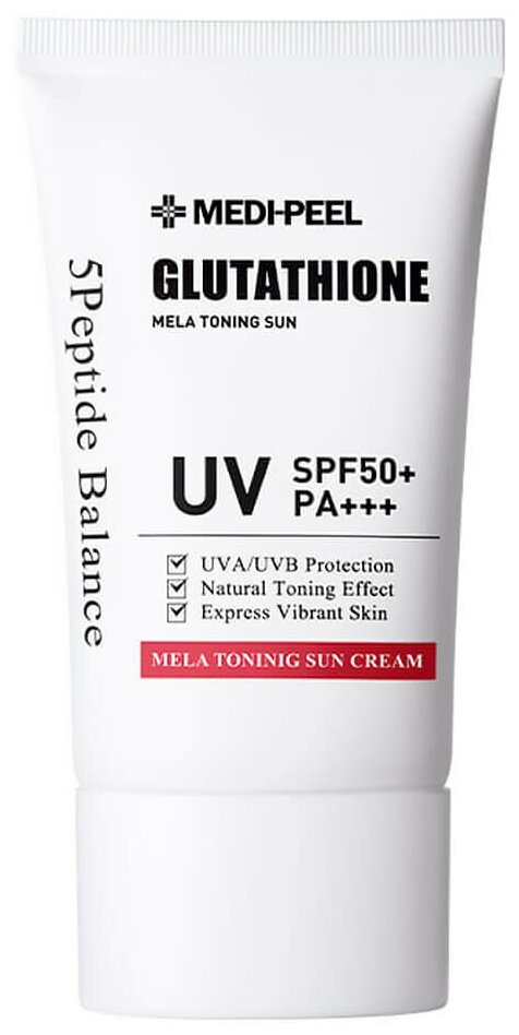 Medi-Peel Санскрин с глутатионом Bio-Intense Glutathione Mela Toning Sun Cream SPF 50+ PA++++ 50 мл.