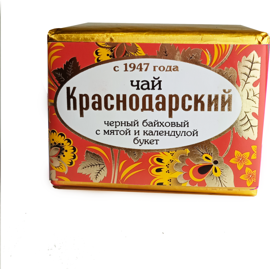 Чай чёрный Краснодарский с 1947 года - Букет с мятой и календулой, Россия, 50 гр.